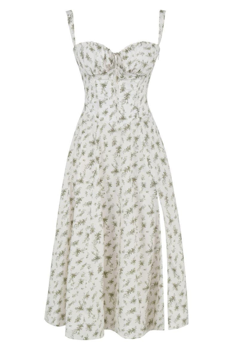 Abito midi con bustier e corpino stile corsetto - Voguerie